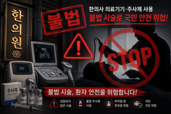 한의사의 초음파·고주파 의료기기 피부과 사용 불법 자행