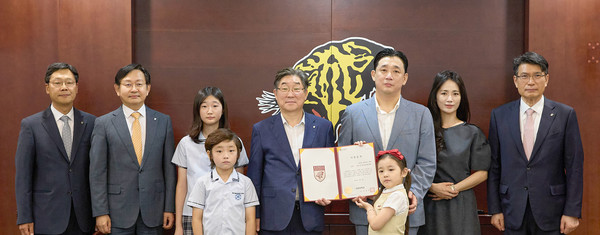 박상민 명성알엔에이㈜ 대표, 고려대의료원에 발전기금 1억 원 기부
