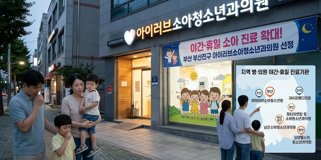 아이러브소아청소년과의원, 인천 365온메디의원 소아야간 휴일 진료 추가지정